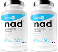 NAD+ Nicotinamide Riboside Chloride 300mg - +1 Mes de Cura - Contra la Edad y la Fatiga, NAD Booster - Polvo Puro, 30 Cápsulas - Grado Farmacéutico - Vegano - Hexagon (Paquete de 2)