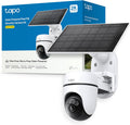 Tapo C610 Kit – Cámara de Vigilancia 360º con Panel Solar y Batería, 2K 3MP, Detección IA Gratuita, Batería 6700 mAh, Seguimiento de Movimiento, Visión Nocturna a Color