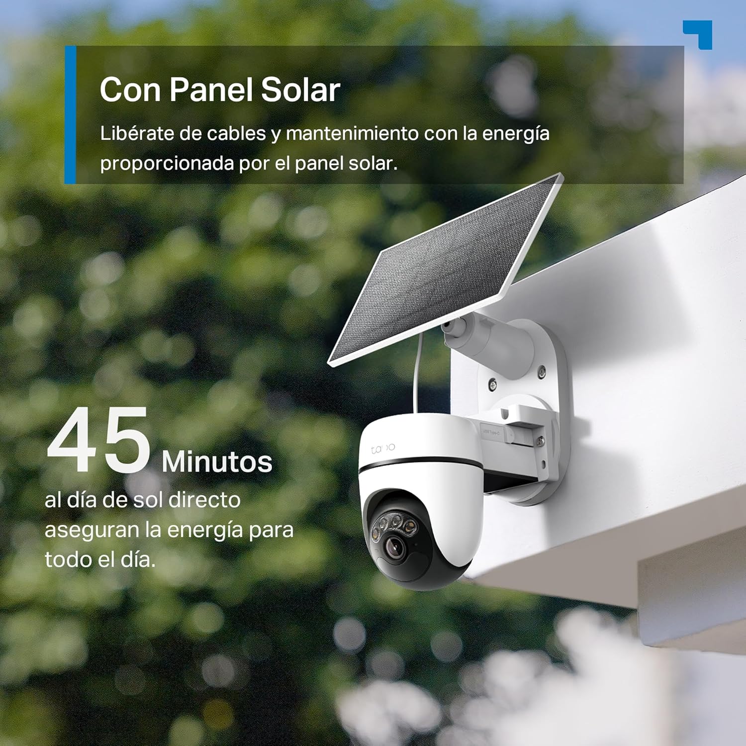 Tapo C610 Kit – Cámara de Vigilancia 360º con Panel Solar y Batería, 2K 3MP, Detección IA Gratuita, Batería 6700 mAh, Seguimiento de Movimiento, Visión Nocturna a Color